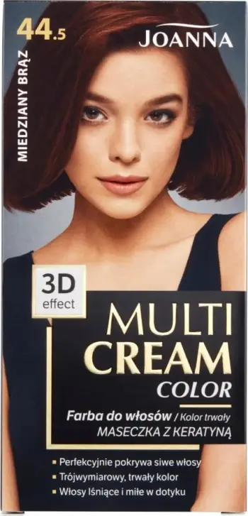 Ngjyrë për flokë Joanna Multi Cream, Nr. 44.5 Copper Brown.