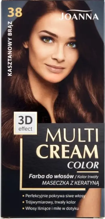 Ngjyrë për flokë Joanna Multi Cream Color nr. 38 Chestnut Brown