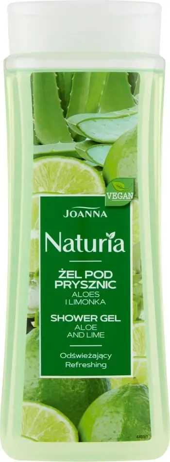 Xhel dushi Joanna Naturia Aloe and Lime, 300ml, i gjelbër