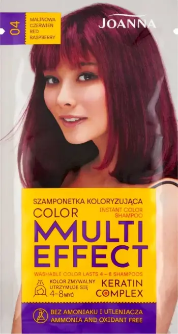 Shampon ngjyrues Joanna Multi Effect Color Keratin Complex, 35 g, i kuq