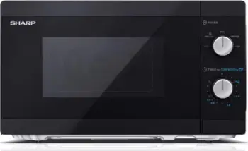 Mikrovalë Sharp YC-MS01E-B 20L 800W 5 nivele 8 programe kontroll analog pjatë qelqi 255mm e zezë