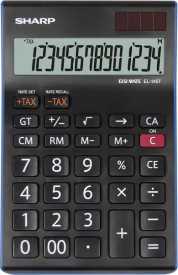 Kalkulator Sharp EL145TBL, i zi