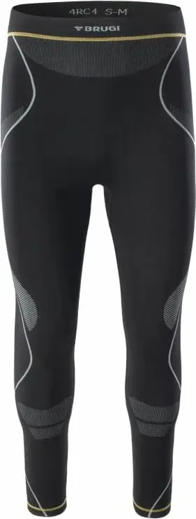 Legginsa termoaktive Brugi 4RC4 M, pa qepje, të zeza