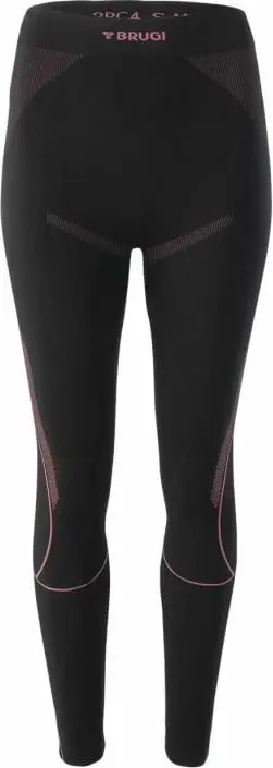 Leggins termoaktiv Brugi 2RC4 W, për femra, e zezë me rozë