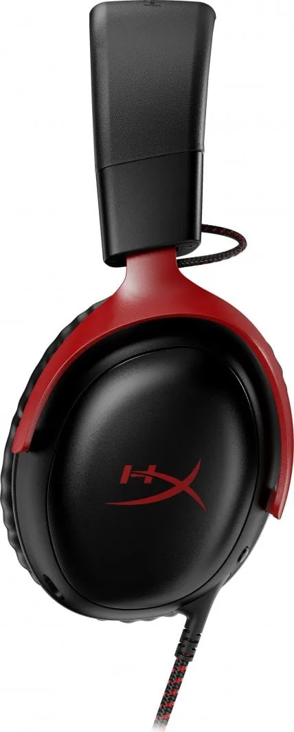 Kufje HyperX Cloud III (727A9AA), të zeza/ kuqe - 2
