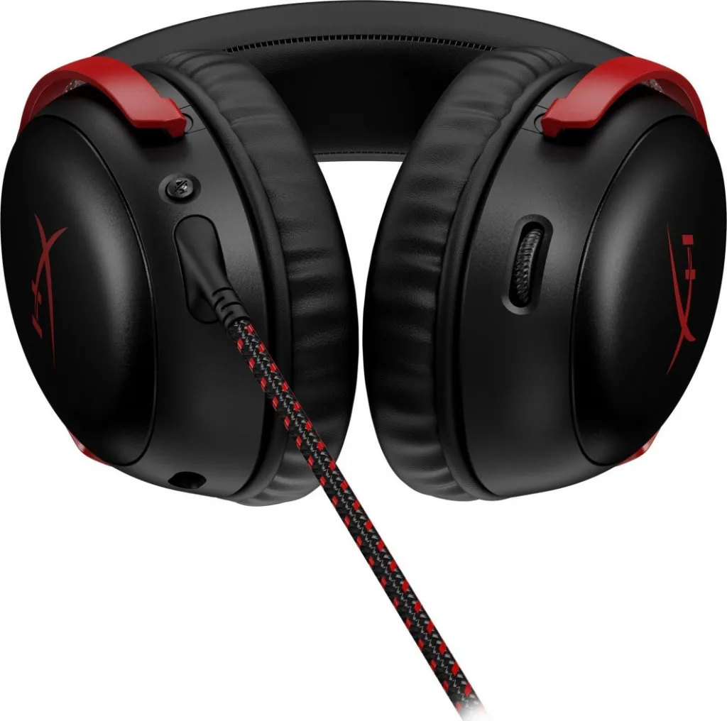 Kufje HyperX Cloud III (727A9AA), të zeza/ kuqe - 6