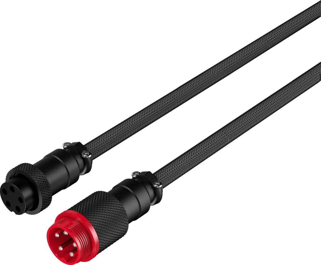Kabllo spirale HyperX USB-C, e zezë - 3