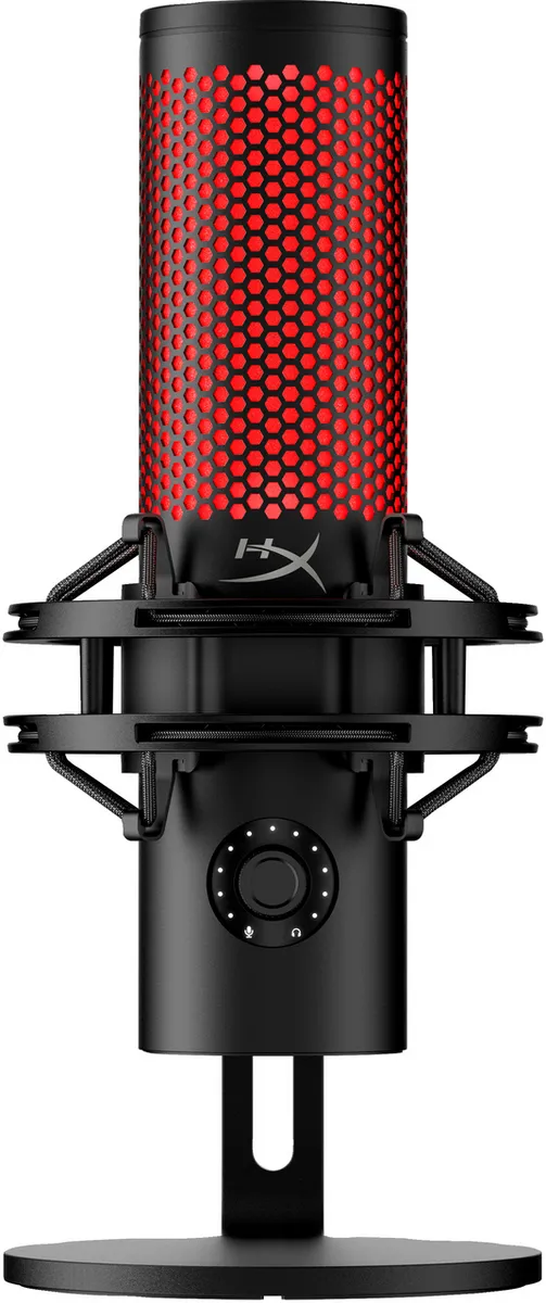 Mikrofon podcasti, HyperX QuadCast 2 872V1AA, me kabllo, USB, ndërfaqe 3.5 mm, e zezë/kuqe - 1