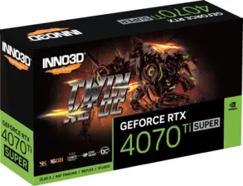 Kartelë grafike Inno3D GeForce RTX 4070 Ti SUPER Twin X2 OC, 16GB GDDR6X, e zezë