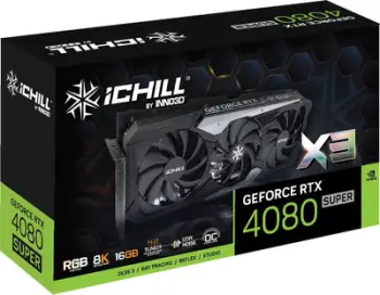 Kartelë grafike Inno3D GeForce RTX 4080 SUPER iCHILL X3, 16GB GDDR6X, e zezë