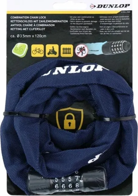 Zinxhir me kod për biçikletë Dunlop, navy blue - 2