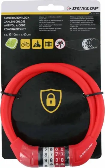Kyç për biçikleta Dunlop, i kuq
