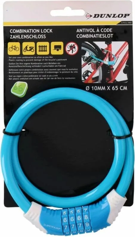 Kyç për bicikleta Dunlop, për të gjithë, blu - 2