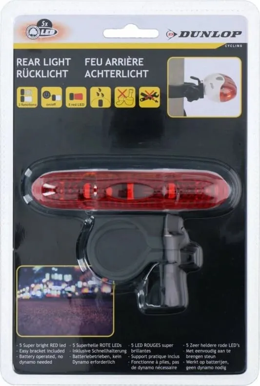 Llambë pasme për biçikletë Dunlop me 5 LED - 3