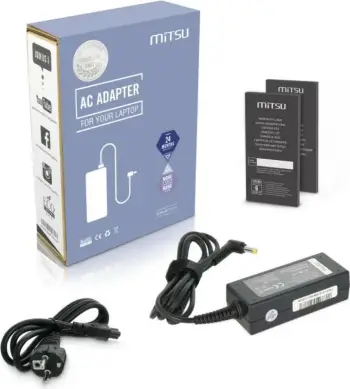 Karikues laptopi Mitsu, 30W, 1.7mm, 1.6A, 19V, i zi