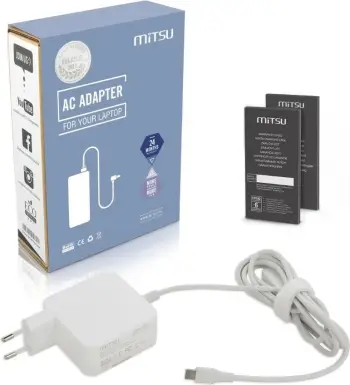 Adapter karikues për laptop Mitsu, USB-C, 45W, i zi