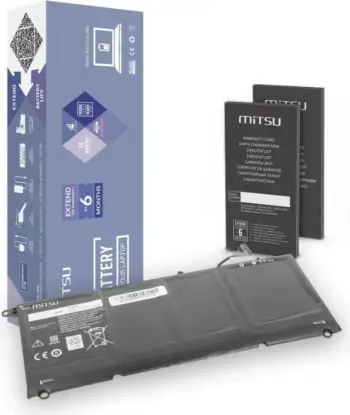 Bateri për Notebook Dell XPS 13 9360 Mitsu, e zezë
