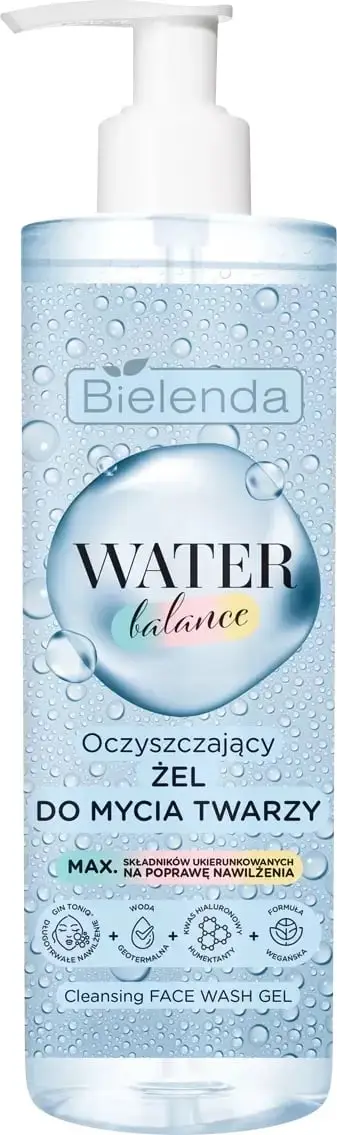 Xhel pastrues për fytyrë Bielenda Water Balance Cleansing për femra 195g