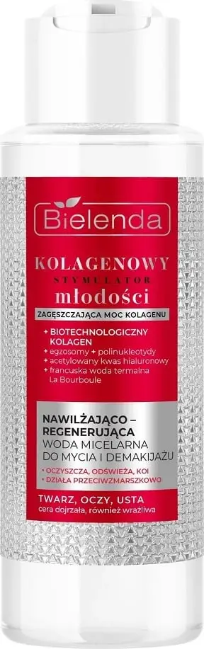 Ujë micelar për femra Bielenda Collagen Youth Stimulator Hydrating-Regenerating, 400ml