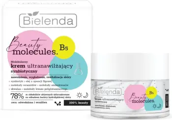 Krem fytyre Bielenda Beauty Molecules, hidratues ditor dhe i natës, për lëkurë të dehidratuar dhe të ndjeshme, 50ml