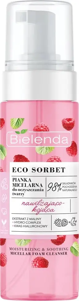 Shkumë micelare për fytyrë Bielenda Eco Sorbet për femra mjedër 150ml