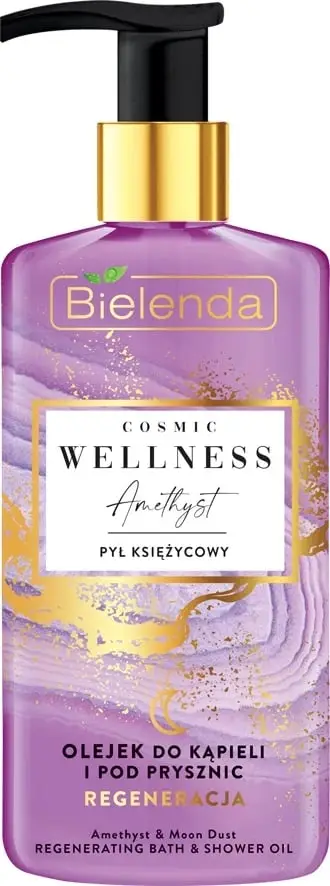 Vaj për dush dhe banjë për femra Bielenda Cosmic Wellness Amethyst and Moon Dust, 250ml