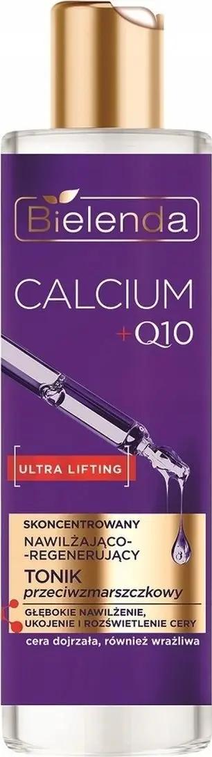 Tonik fytyre Bielenda Calcium Q10, kundër rrudhave, hidratues, 200ml