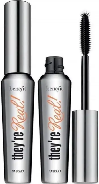 Maskarë për femra Benefit Lashes With Altitude Travel Set They’re Real! e zezë 2x8.5g