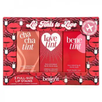Set Benefit Lip Tints to Love lip & cheek tint, ChachaTint, 6 ml + Loventint, 6 ml + Benefit, 6 ml