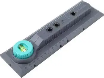 Shabllon shpimi Wolfcraft ELEKTRO, për priza dhe ndërprerës, plastik, gri