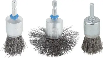 Furçë kupë Wolfcraft Brush Cup 25mm, tel çeliku i dredhur, bosht 6mm