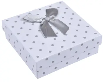 Kuti për bizhuteri JK Box KK-5 / A1, 8 x 8 x 3 cm, hiri