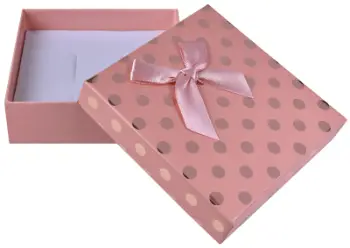 Kuti për bizhuteri JK Box KC-5 / A5, 8 x 8 x 3 cm, rozë