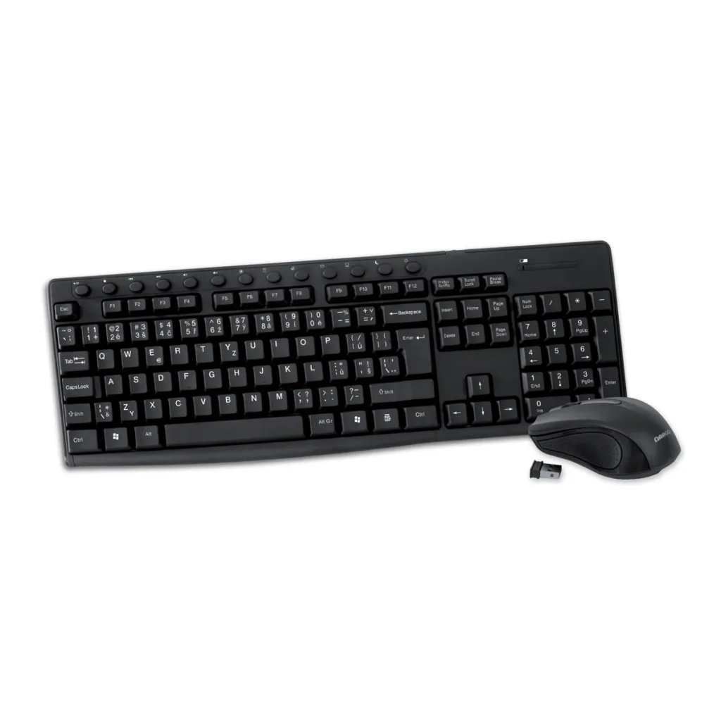 Set tastierë dhe maus Omega OKM071BCZ, wireless, i zi - 1