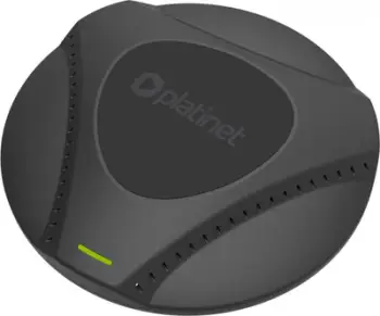 Karikues wireless Omega Platinet me ftohje të ventilatorit TYPE-C, 15W, i zi