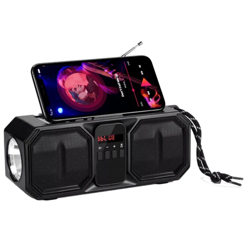 Denver Bluetooth Speaker with Solar Panel & FM Radio - 1