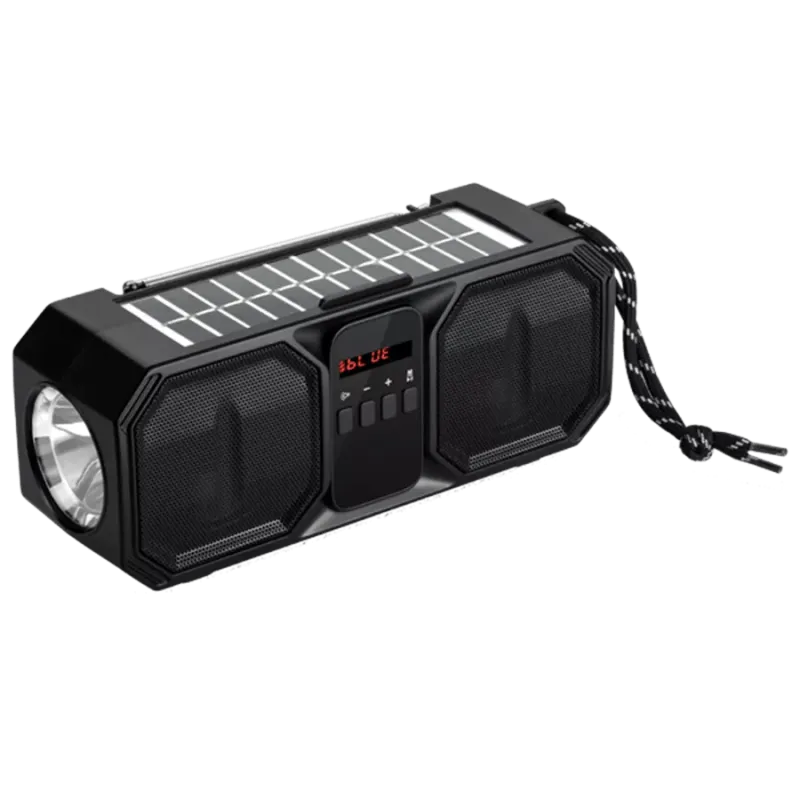 Denver Bluetooth Speaker with Solar Panel & FM Radio - 2