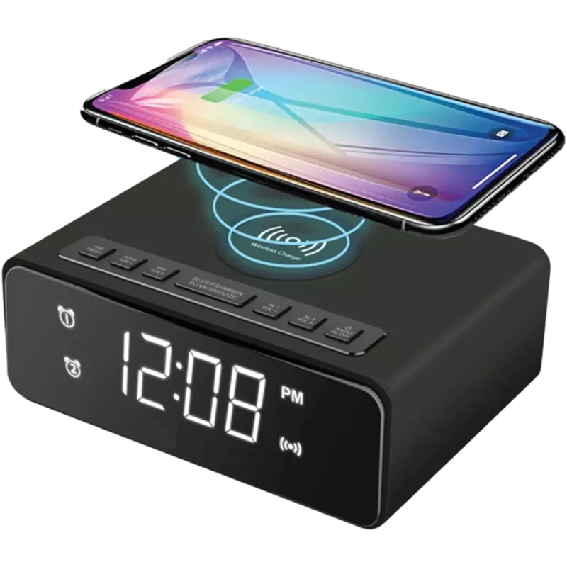 Denver Alarm Clock & Wireless Charger - 1