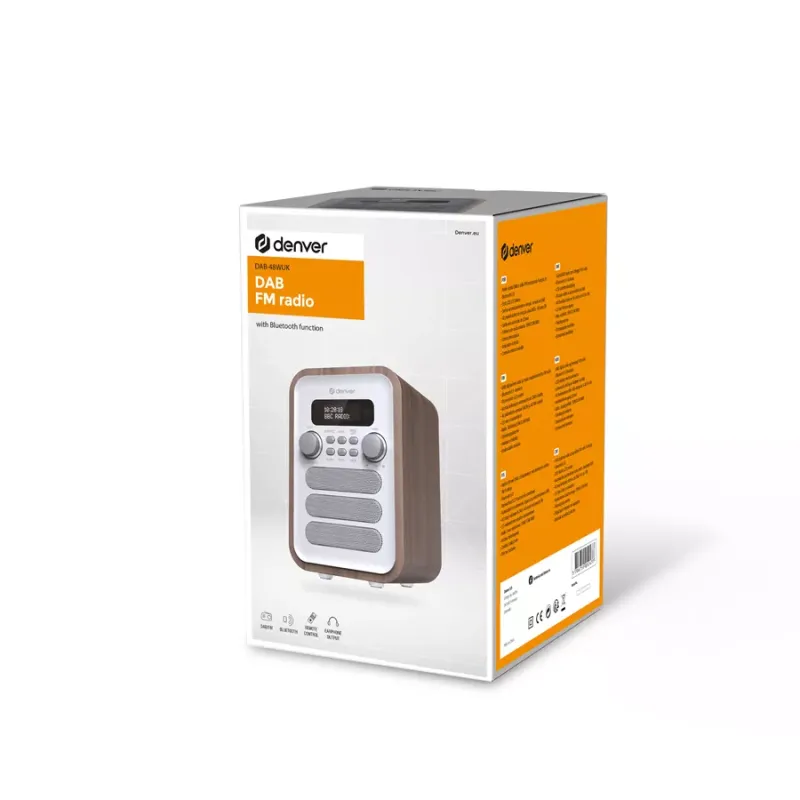 Denver FM Radio with Bluetooth DAB-48 White - 7