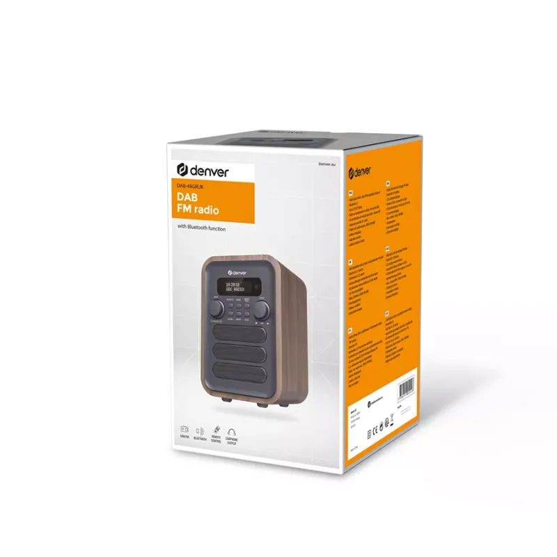 Denver FM Radio with Bluetooth DAB-48 GREY - 5