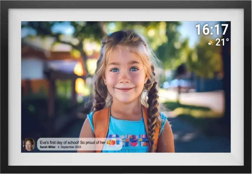 Kornizë digjitale Denver Frameo PFF-1516, 15.6", Full HD, 16 GB, e zezë - 1