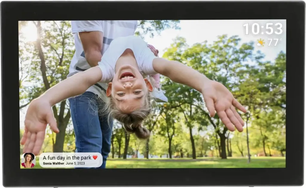 Kornizë digjitale Denver Frameo PFF-2160, 21.5", 32 GB, Full HD, e zezë - 1