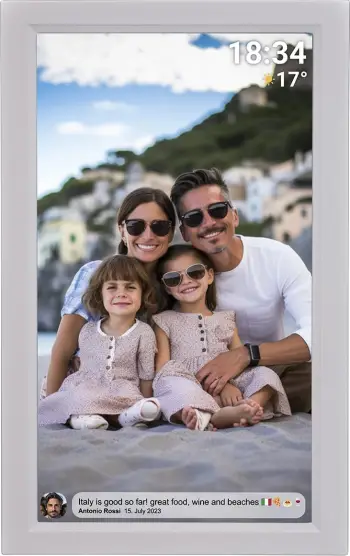 Kornizë digjitale Denver Frameo PFF-1503W, 15.6", 16 GB, Full HD, e bardhë