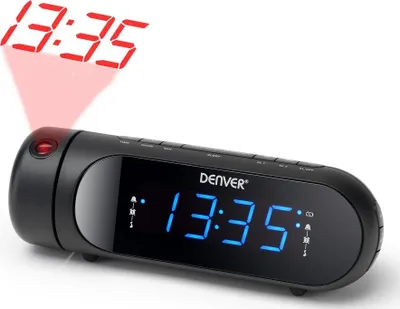 Radio orë Denver CPR-700, ekran LED, digjitale, e zezë - 1