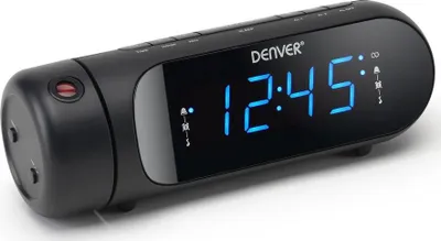 Radio orë Denver CPR-700, ekran LED, digjitale, e zezë - 3