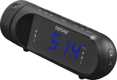 Radio orë Denver CPR-700, ekran LED, digjitale, e zezë - 4