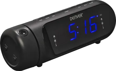 Radio orë Denver CPR-700, ekran LED, digjitale, e zezë - 5