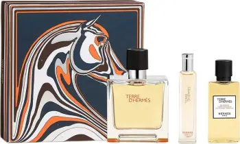 Set Eau de Parfum për meshkuj Hermes Terre D'Hermes, 75ml + 15ml + 40ml