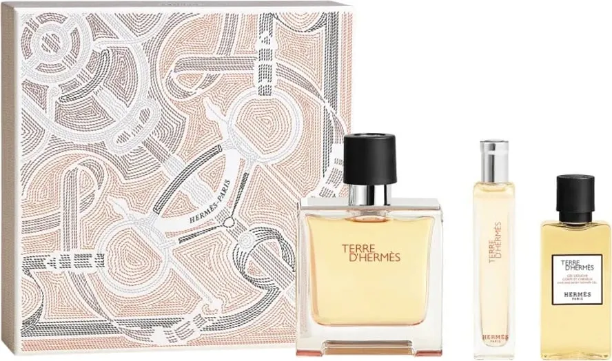 Set parfumesh për meshkuj Hermes Terre d'Hermes, 75ml + 15ml + 40ml - 1