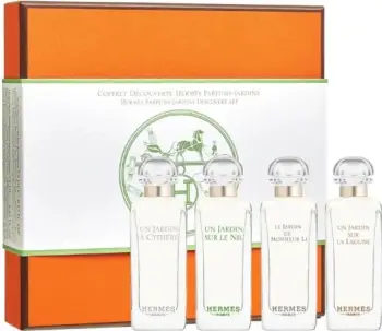 Set Eau de Toilette Hermes Mini, La Lagune, 7ml + La Cythere, 7ml + De Monsieur, 7ml + Sur Le Nil, 7ml